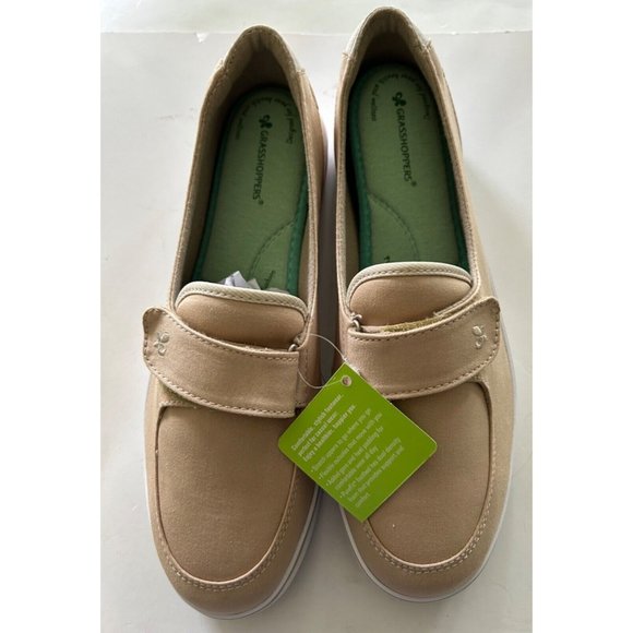 Grasshoppers Shoes - Women's Grasshoppers Casual Slip On Loafer Shoes 9.5 W Canyon Stone Twill